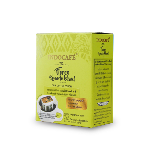 เดอะฟลอเรส-โคโมโดฯ-(กาแฟคั่วบดแท้-ชนิดซองดริป)-(ตราอินโดคาเฟ่)
